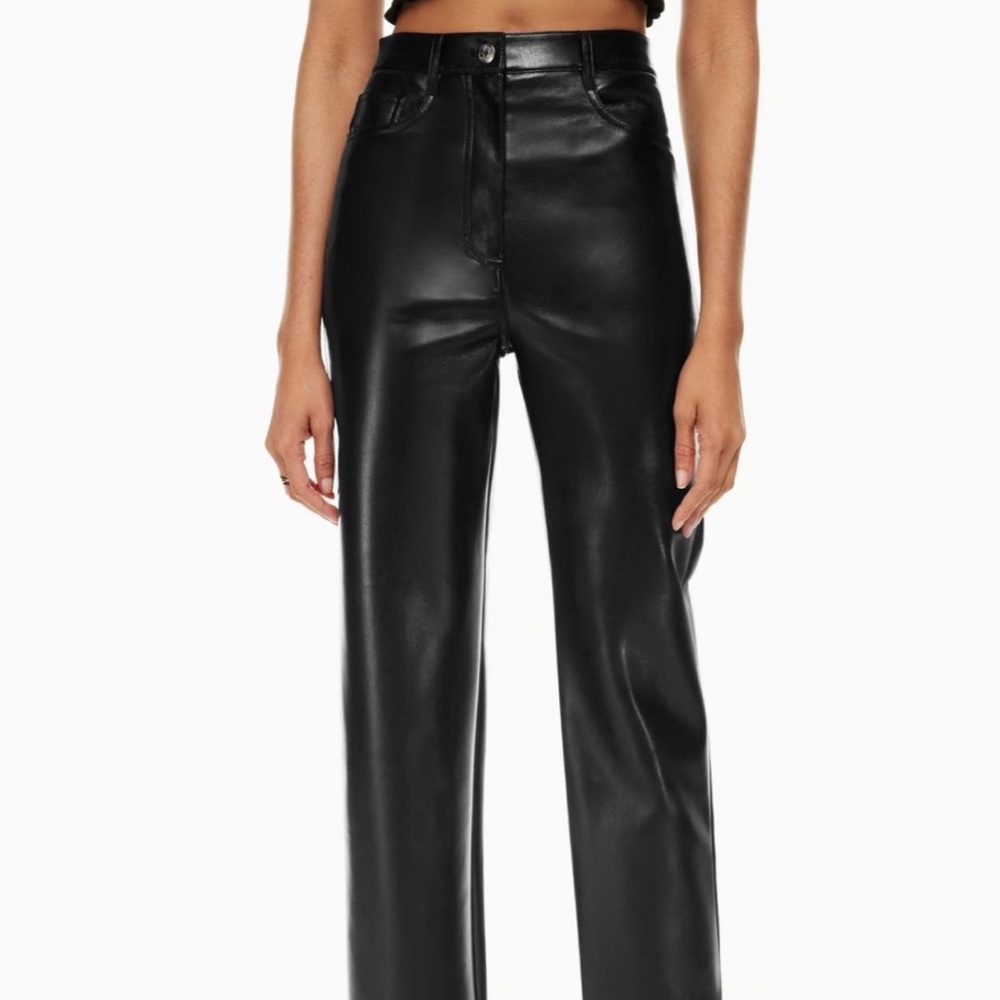 Aritzia Wilfred Milena Leather Pants Size 2